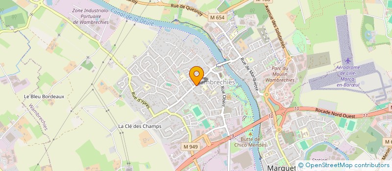 localisation de l'entreprise SCI MHERBERT  WAMBRECHIES