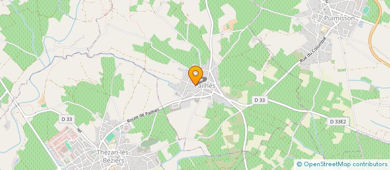 localisation de l'entreprise SCI MHERMES  PAILHES