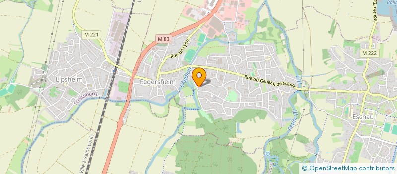 localisation de l'entreprise SCI MHI  FEGERSHEIM