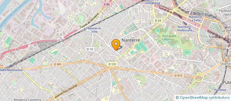 localisation de l'entreprise SCI MHIA  NANTERRE