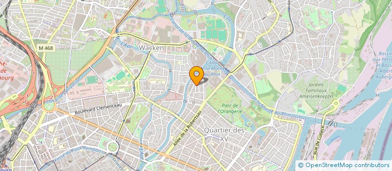 localisation de l'entreprise SCI MHJM  STRASBOURG