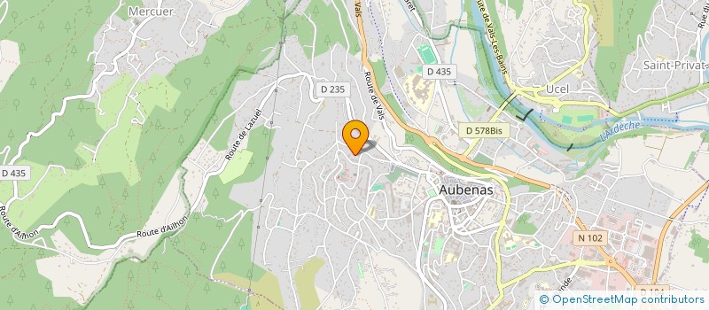 localisation de l'entreprise SCI MHK à AUBENAS