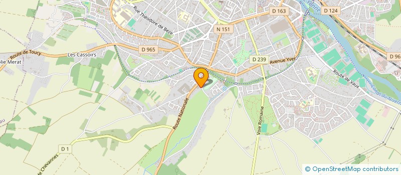 localisation de l'entreprise SCI MHKN  AUXERRE