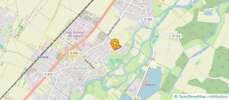 localisation de l'entreprise SCI MHL  BENFELD