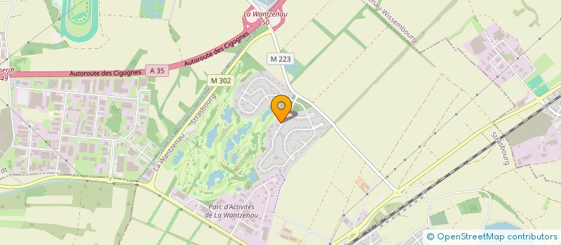 localisation de l'entreprise SCI MHLL  LA WANTZENAU