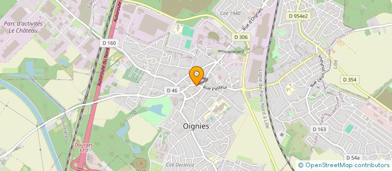 localisation de l'entreprise SCI MHLM  OIGNIES