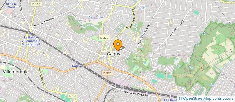 localisation de l'entreprise SCI MHM à GAGNY