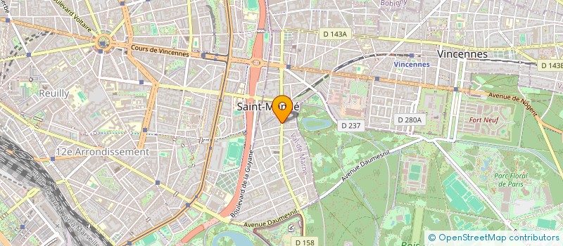 localisation de l'entreprise SCI MHM INVEST à SAINT-MANDE