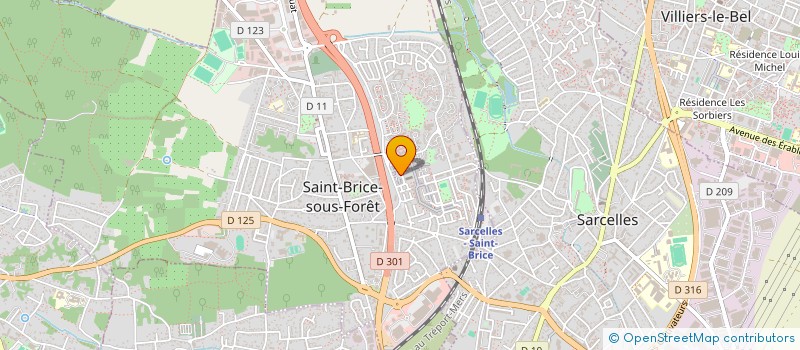 localisation de l'entreprise SCI MHPT à SAINT-BRICE-SOUS-FORET