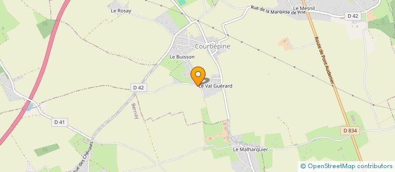 localisation de l'entreprise SCI MHR NH  COURBEPINE