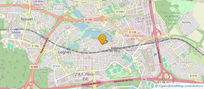 localisation de l'entreprise SCI MHS à LOGNES