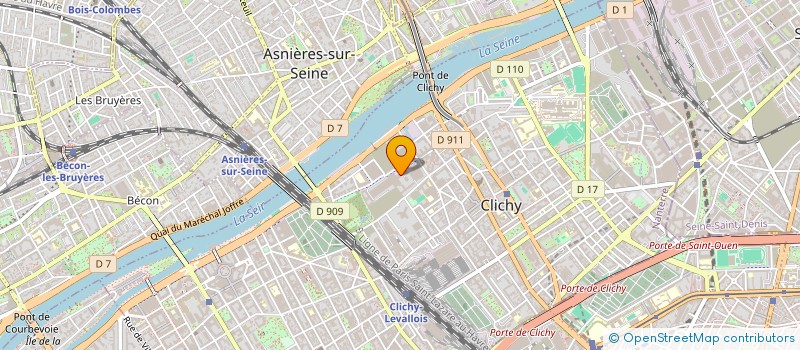 localisation de l'entreprise SCI MHS à CLICHY
