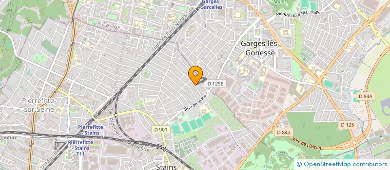 localisation de l'entreprise SCI MHS IMMOBILIER à STAINS
