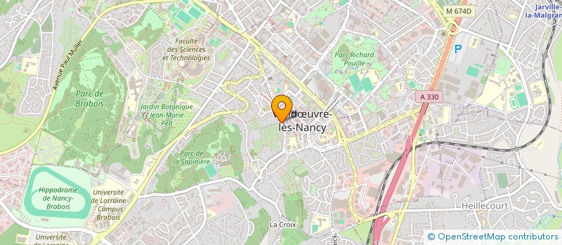 localisation de l'entreprise SCI MHS INVEST  VANDUVRE-LES-NANCY