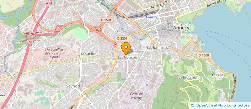 localisation de l'entreprise SCI MHS PROMOTION à ANNECY