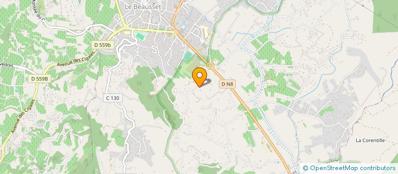 localisation de l'entreprise SCI MHT  LE BEAUSSET