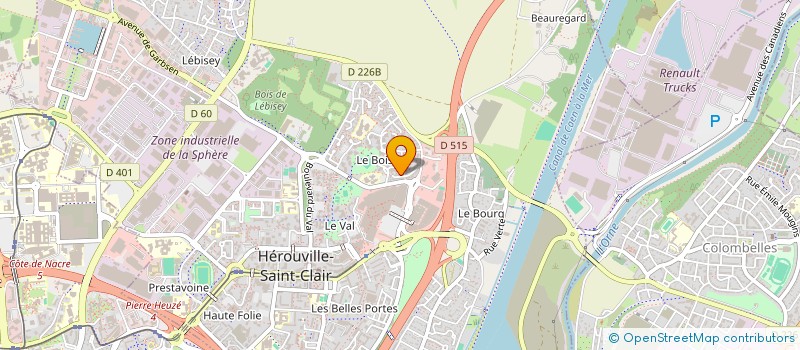 localisation de l'entreprise SCI MHU à HEROUVILLE-SAINT-CLAIR
