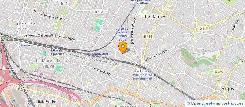 localisation de l'entreprise SCI MHV à VILLEMOMBLE