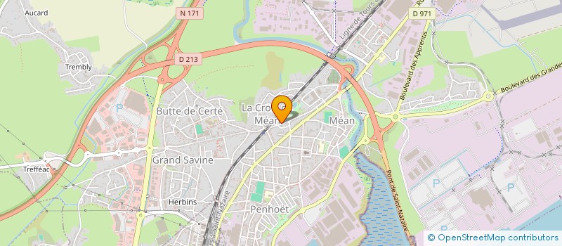 localisation de l'entreprise SCI MHV  SAINT-NAZAIRE