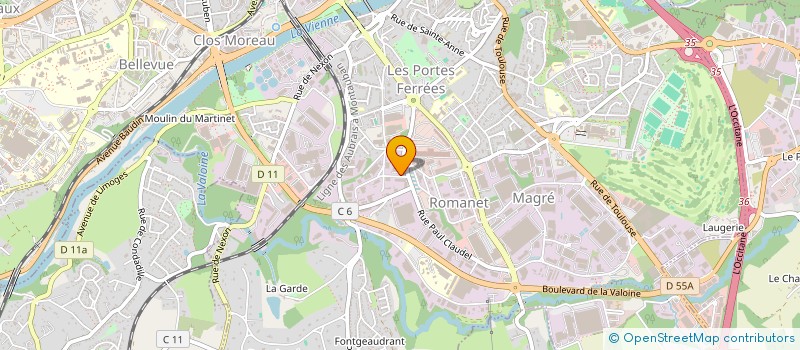 localisation de l'entreprise SCI MI 87 IMMO à LIMOGES