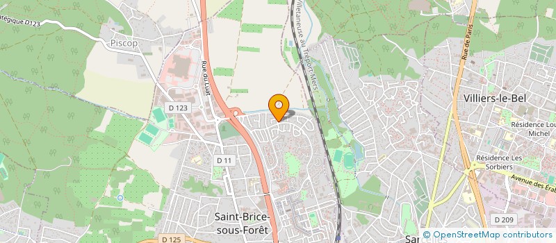 localisation de l'entreprise SCI MI INVEST  SAINT-BRICE-SOUS-FORET