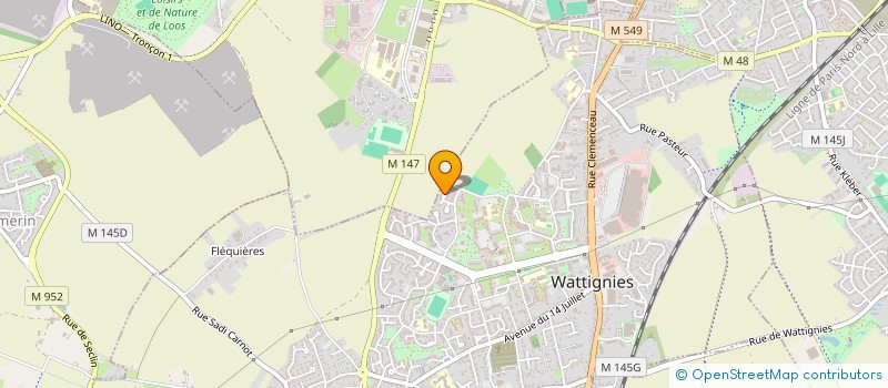 localisation de l'entreprise SCI MI-KA  WATTIGNIES