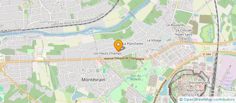 localisation de l'entreprise SCI MIA  CHESSY