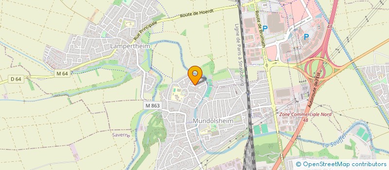 localisation de l'entreprise SCI MIALAN  MUNDOLSHEIM