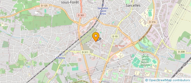 localisation de l'entreprise SCI MIAMI-GROSLAY  GROSLAY