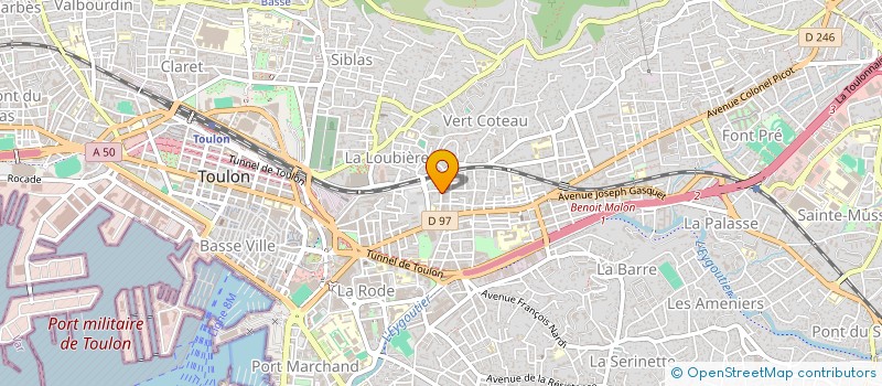 localisation de l'entreprise SCI MIB  TOULON