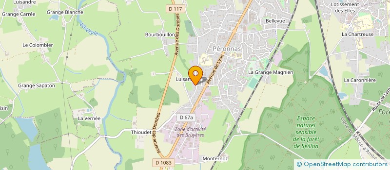 localisation de l'entreprise SCI MIBER  PERONNAS