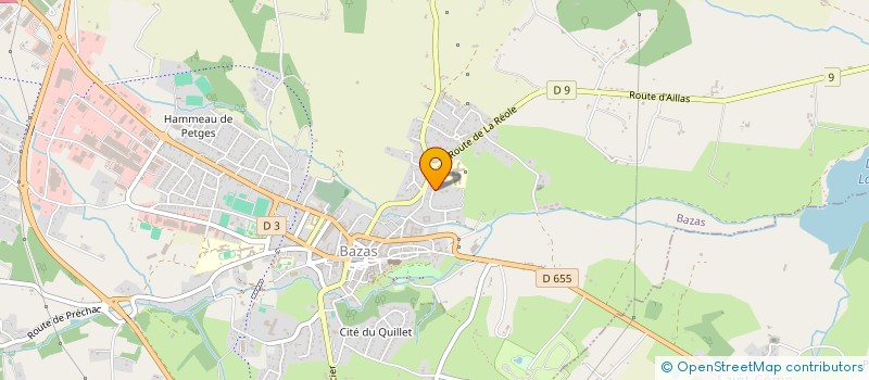 localisation de l'entreprise SCI MIBO  BAZAS