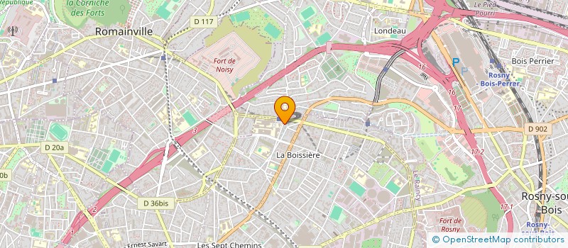 localisation de l'entreprise SCI MIBWA à MONTREUIL