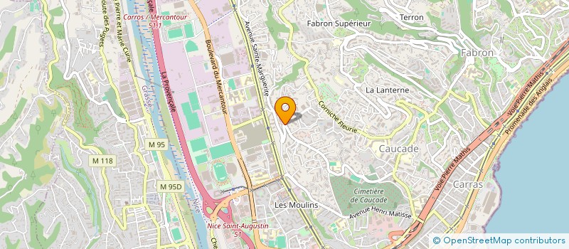 localisation de l'entreprise SCI MICA à NICE