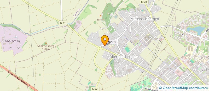 localisation de l'entreprise SCI MICA  OBERHAUSBERGEN