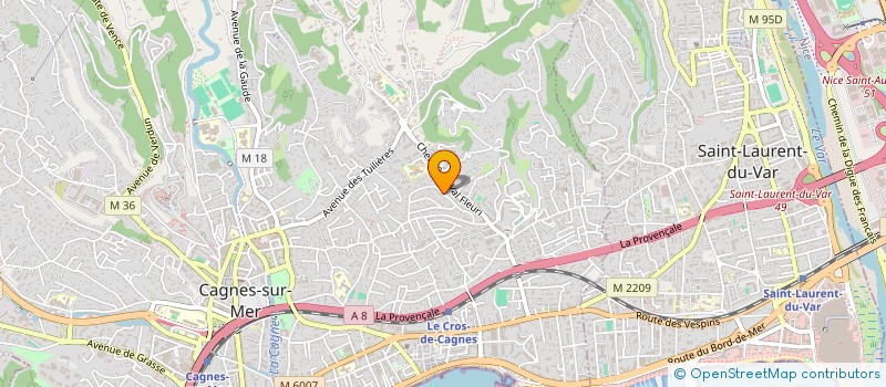 localisation de l'entreprise SCI MICAFE à CAGNES-SUR-MER