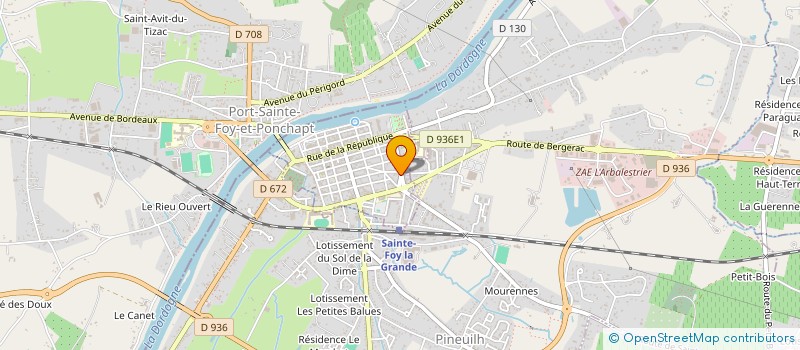 localisation de l'entreprise SCI MICAR  SAINTE-FOY-LA-GRANDE