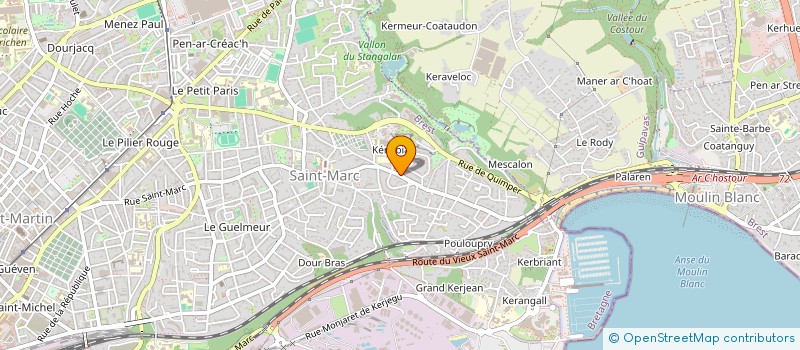 localisation de l'entreprise SCI MICARO  BREST