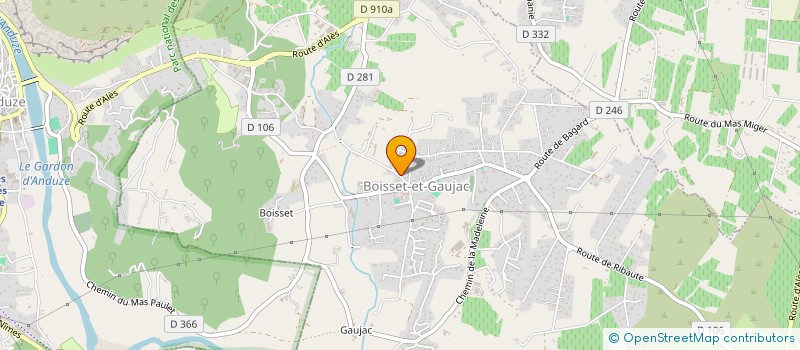 localisation de l'entreprise SCI MICARO  BOISSET-ET-GAUJAC