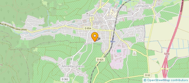 localisation de l'entreprise SCI MICAS  BARR