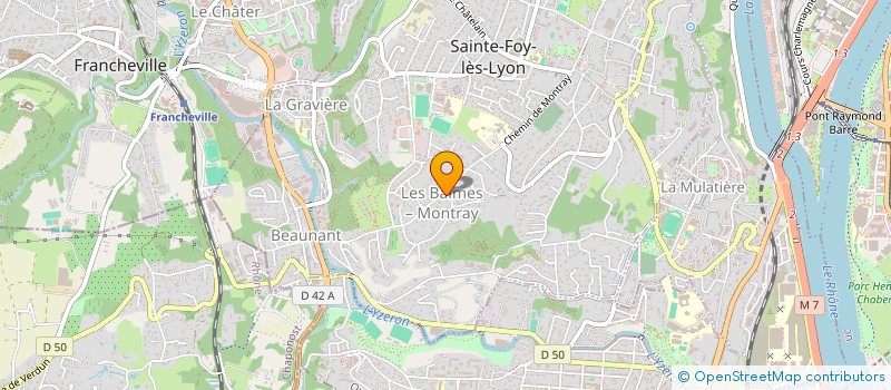 localisation de l'entreprise SCI MICAU  SAINTE-FOY-LES-LYON