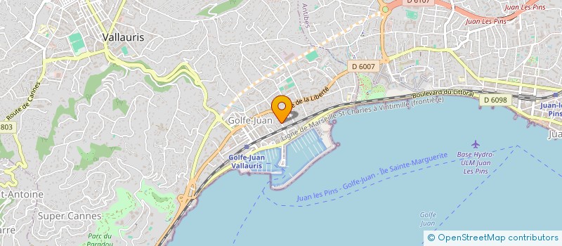 localisation de l'entreprise SCI MICBEN  VALLAURIS