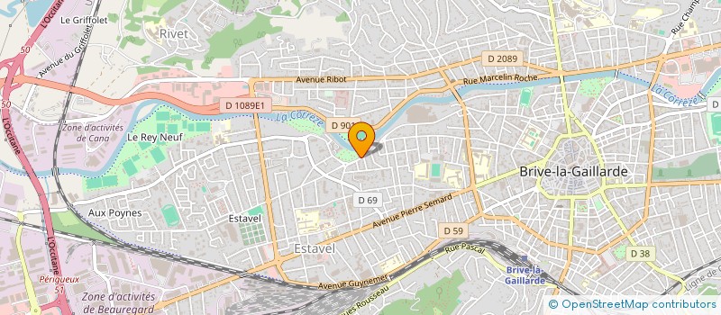 localisation de l'entreprise SCI MICBLAMAR  BRIVE-LA-GAILLARDE