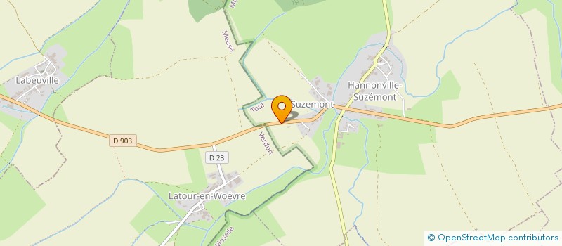 localisation de l'entreprise SCI MICELAURE  HANNONVILLE-SUZEMONT