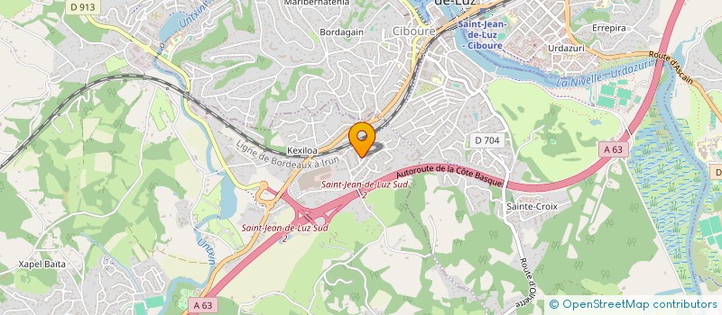 localisation de l'entreprise SCI MICELI  URRUGNE