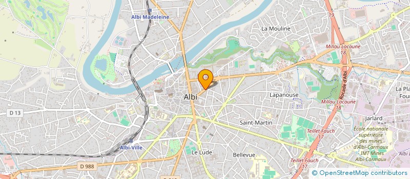localisation de l'entreprise SCI MICHAEL à ALBI