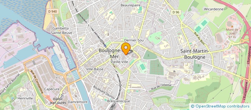 localisation de l'entreprise SCI MICHAEL BRIANT  BOULOGNE-SUR-MER