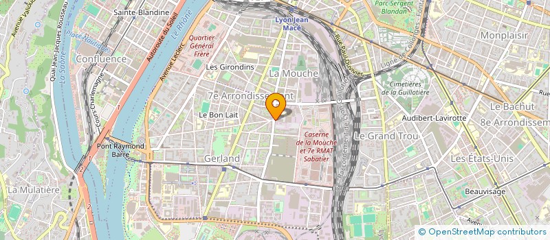 localisation de l'entreprise SCI MICHAEL GERLAND  LYON