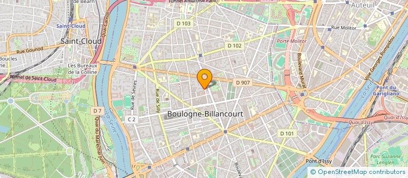 localisation de l'entreprise SCI MICHAELIS à BOULOGNE-BILLANCOURT