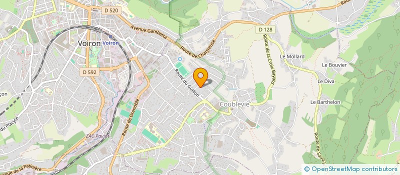 localisation de l'entreprise SCI MICHALLET  COUBLEVIE